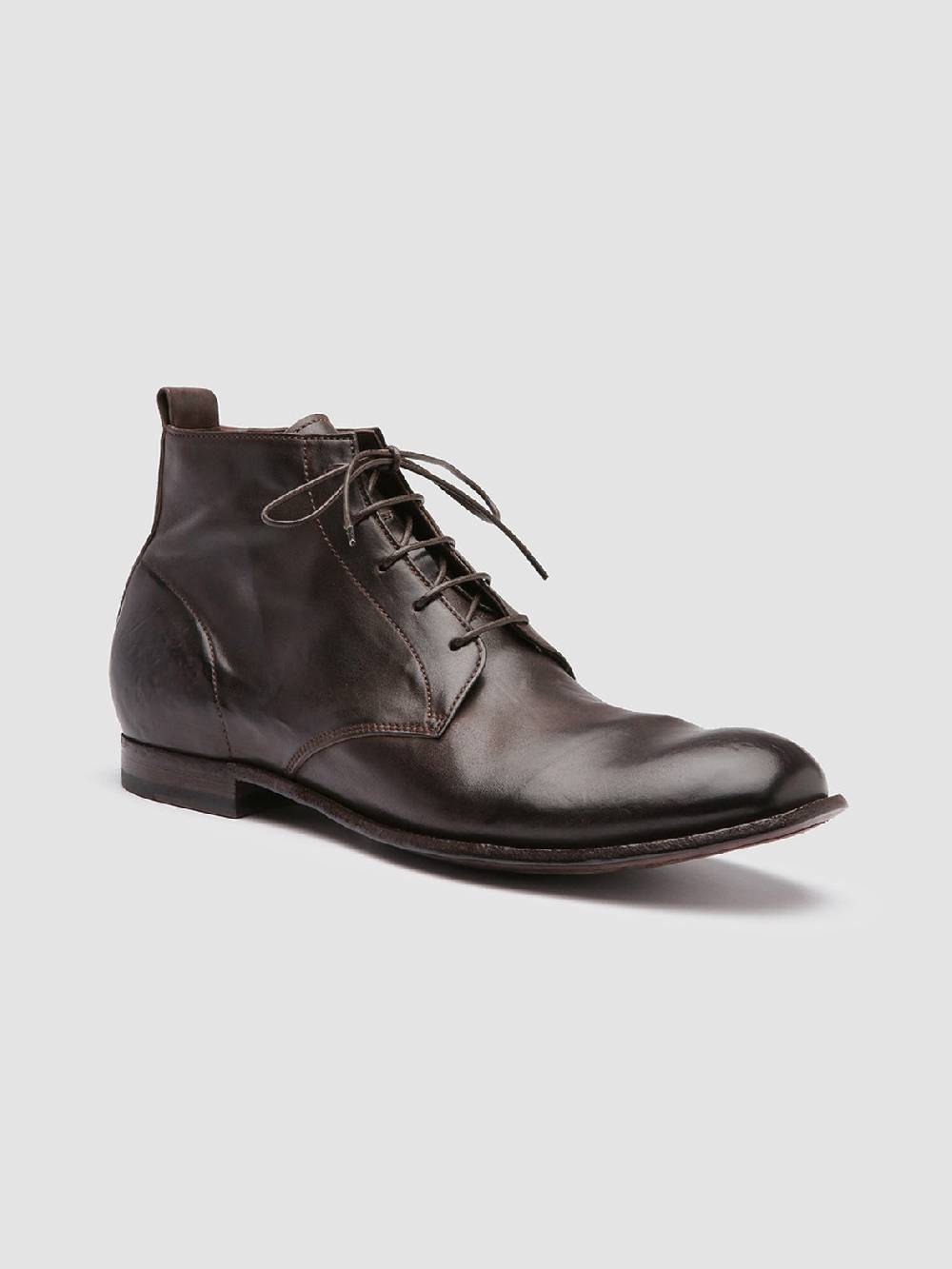 Officine Creative STEREO 004 Stivaletti in Pelle Marrone Acquista Ora