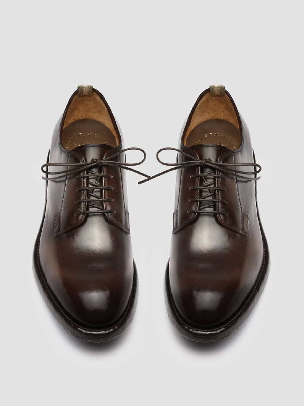 Officine Creative TEMPLE 007 Derby in Pelle Marrone Promozione Limitata