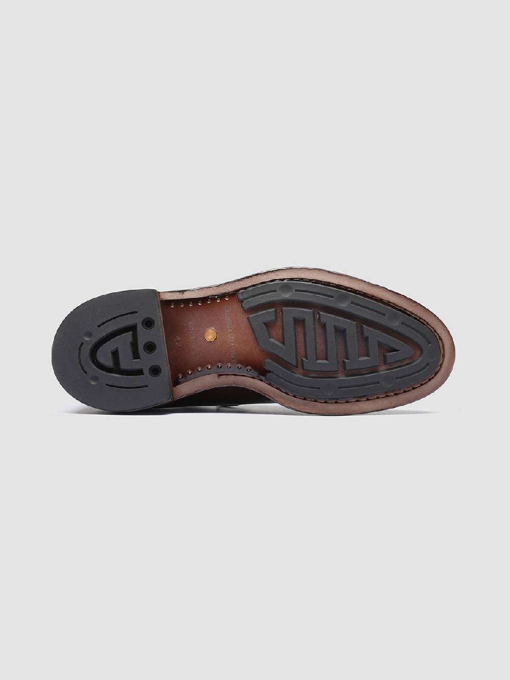 Officine Creative TEMPLE 007 Derby in Pelle Marrone Promozione Limitata