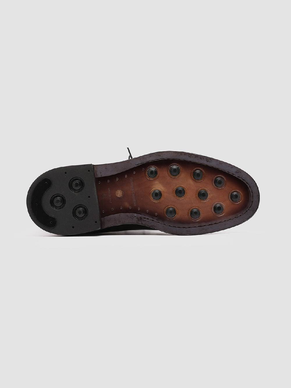Officine Creative HOPKINS 003 Derby in Pelle Grigia Shopping Online