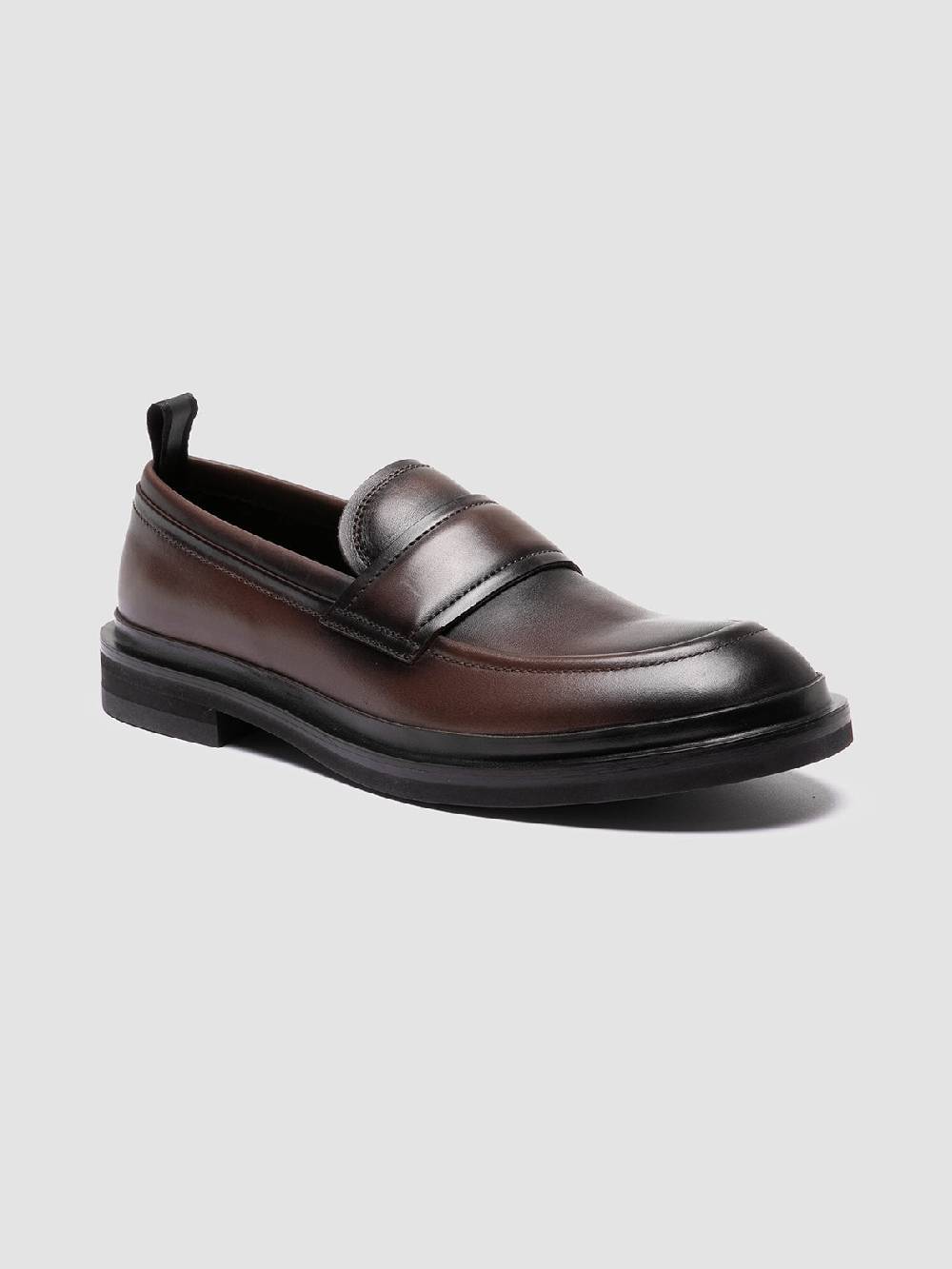 Officine Creative MAJOR 003 Mocassini Penny in Pelle Marrone Affare Del Giorno