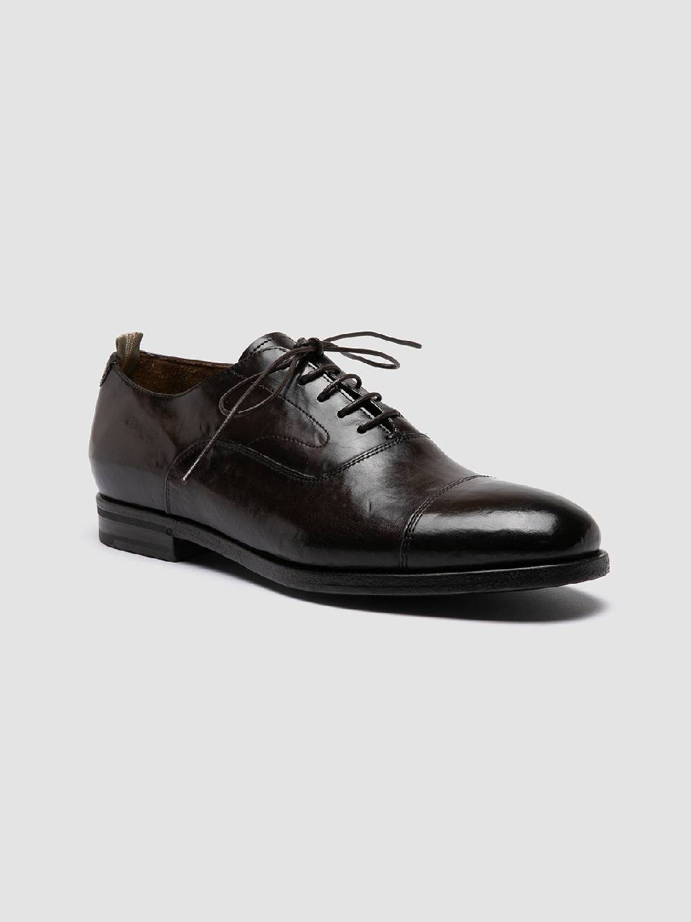 Officine Creative VANDERBILT CAOU 011 Scarpe Oxford Marroni in Pelle Prezzo Ridotto