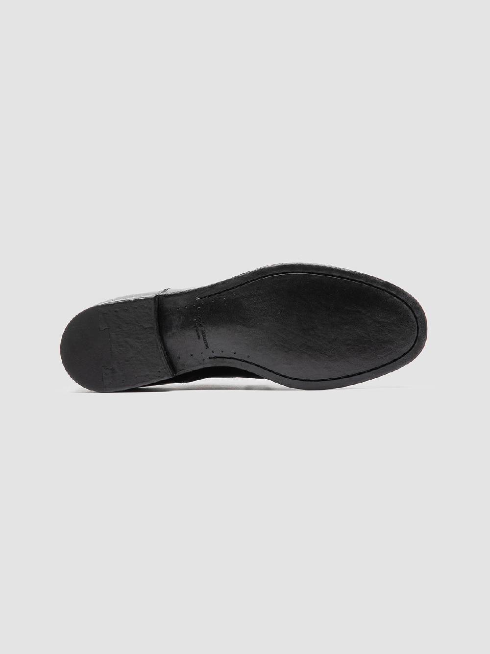 Officine Creative VANDERBILT CAOU 012 Stivali Neri in Pelle Sottocosto