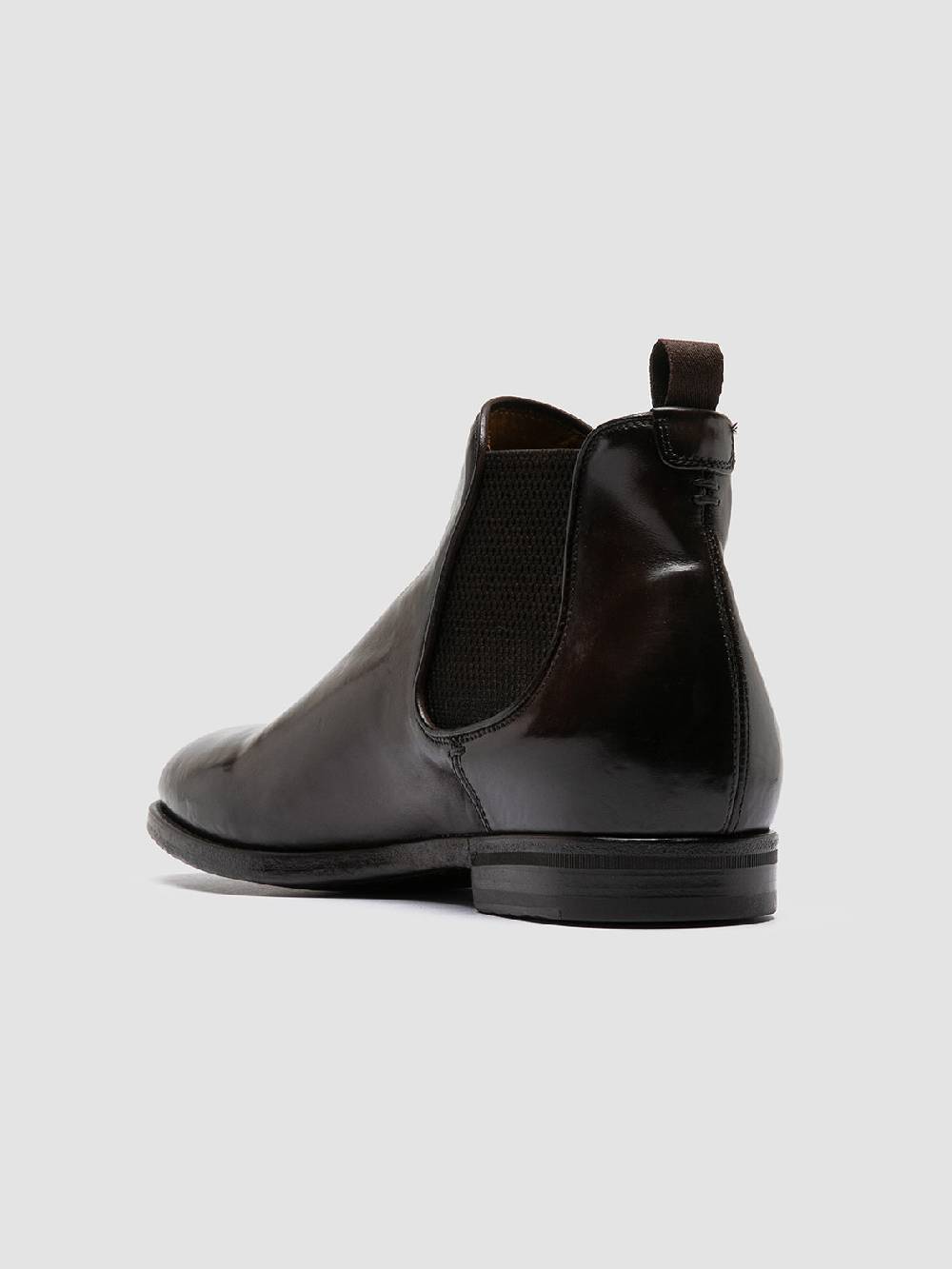 Officine Creative VANDERBILT CAOU 012 Stivali Marrone Scuro in Pelle Convenienza