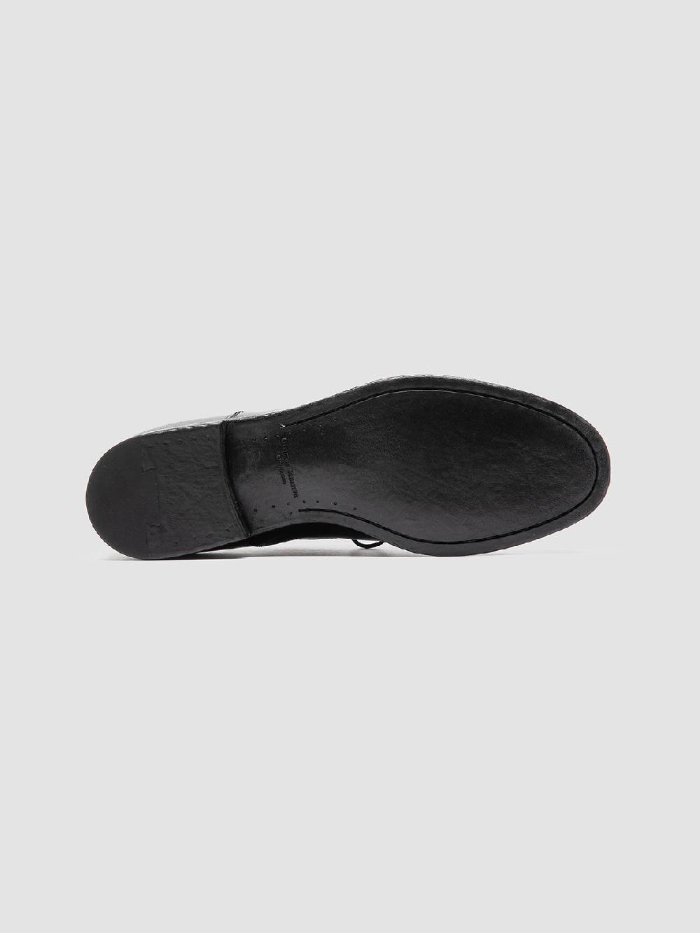 Officine Creative VANDERBILT CAOU 013 Scarpe Derby Nere in Pelle Novità