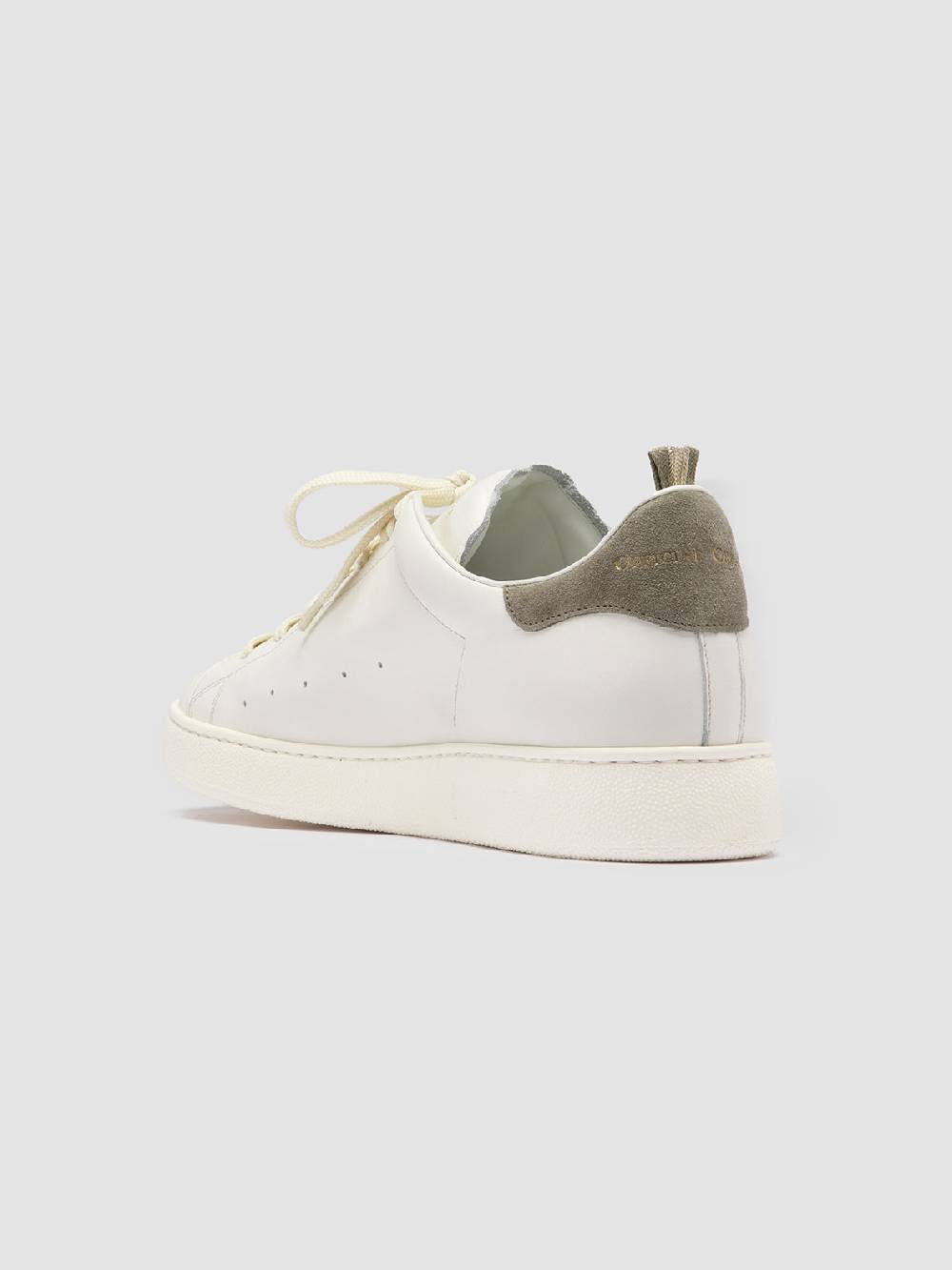 Officine Creative MOWER 002 Sneakers Basse in Pelle e Camoscio Bianca Sconto