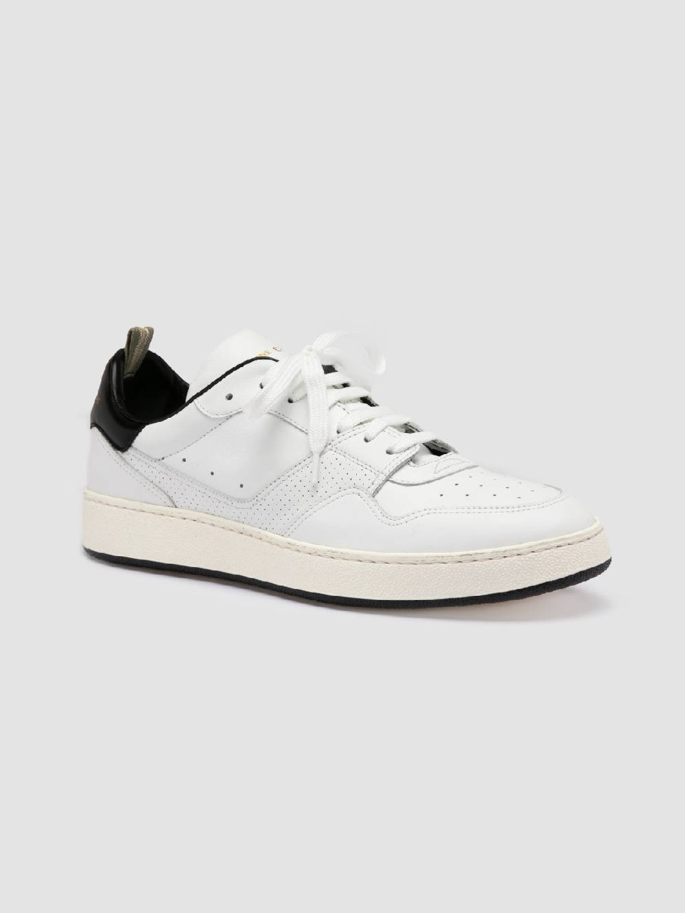 Officine Creative MOWER 016 Sneakers Basse in Pelle Bianca Saldi