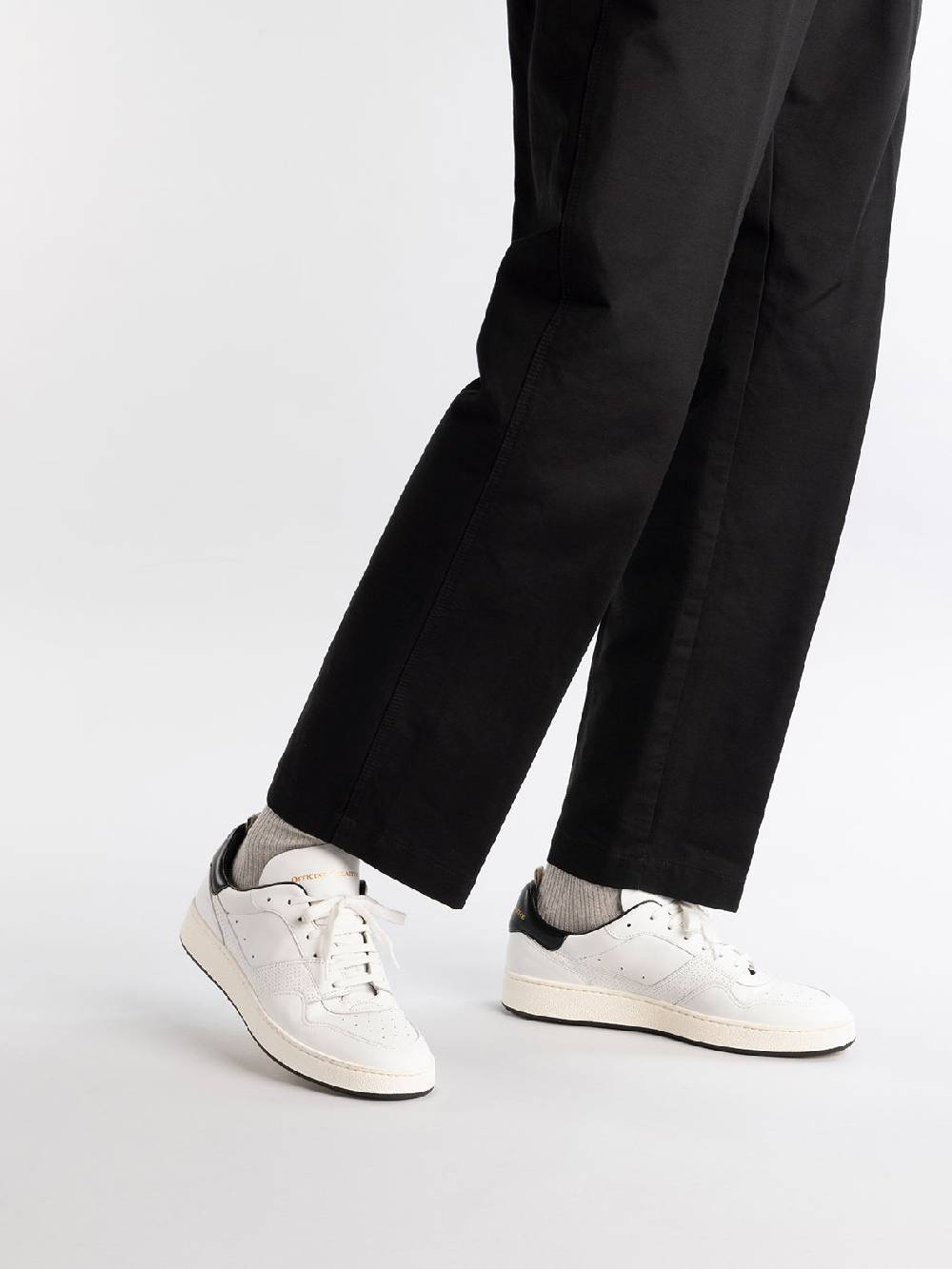 Officine Creative MOWER 016 Sneakers Basse in Pelle Bianca Saldi