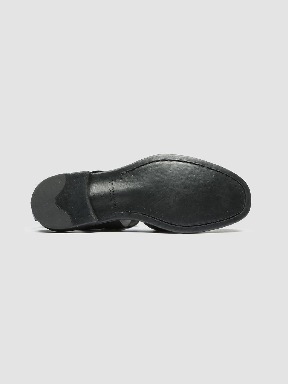 Officine Creative CHRONICLE 145 Sandali in Pelle Nera Vendita Calda