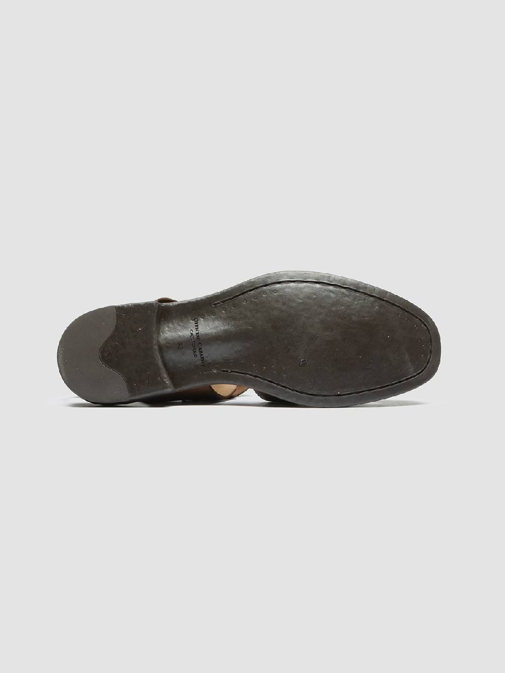 Officine Creative CHRONICLE 145 Sandali in Pelle Marrone Saldi Di Fabbrica