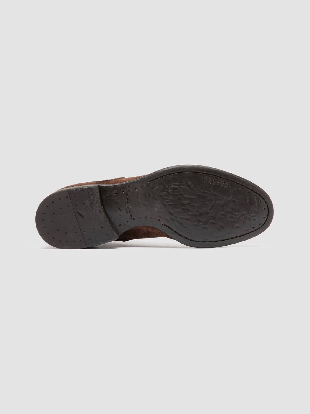 Officine Creative CETON 647 Stivaletti Chelsea in Pelle Scamosciata Marrone In Saldo