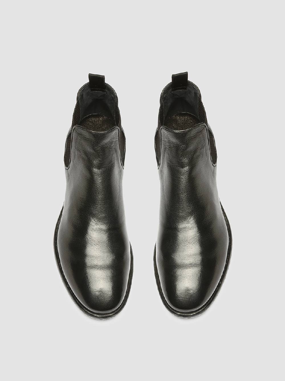 Officine Creative CETON 647 Stivaletti Chelsea in Pelle Nera Moda