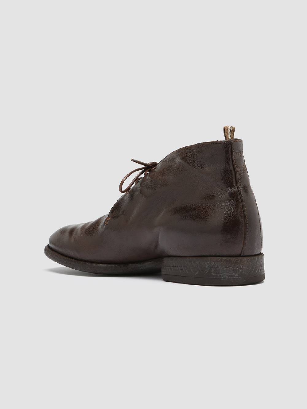 Officine Creative CETON 685 Stivali Chukka in Pelle Marrone Italia