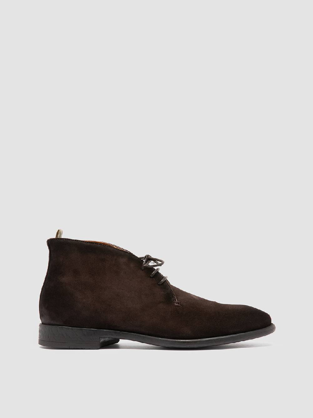 Officine Creative CETON 685 Stivali Chukka in Camoscio Marrone In Linea