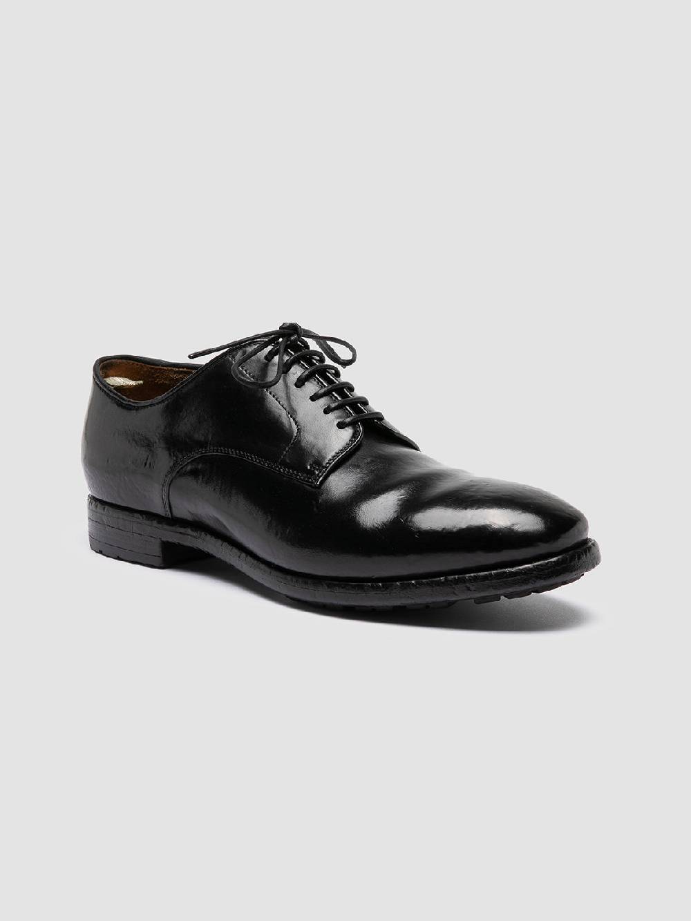 Officine Creative PRINCE 606 Derby in Pelle Nera Nuovo