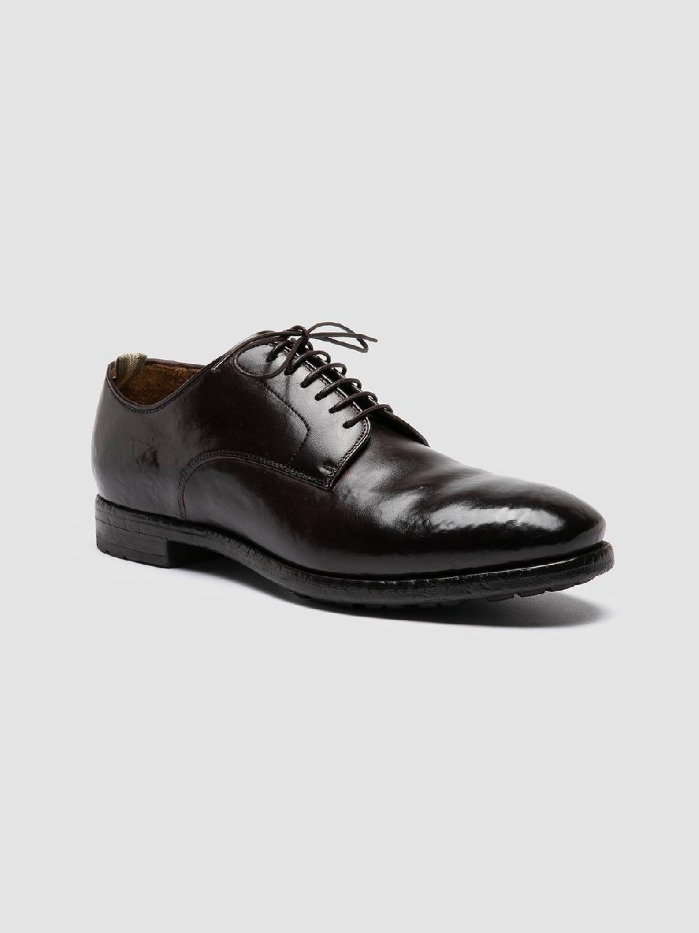 Officine Creative PRINCE 606 Derby in Pelle Marrone Qualità