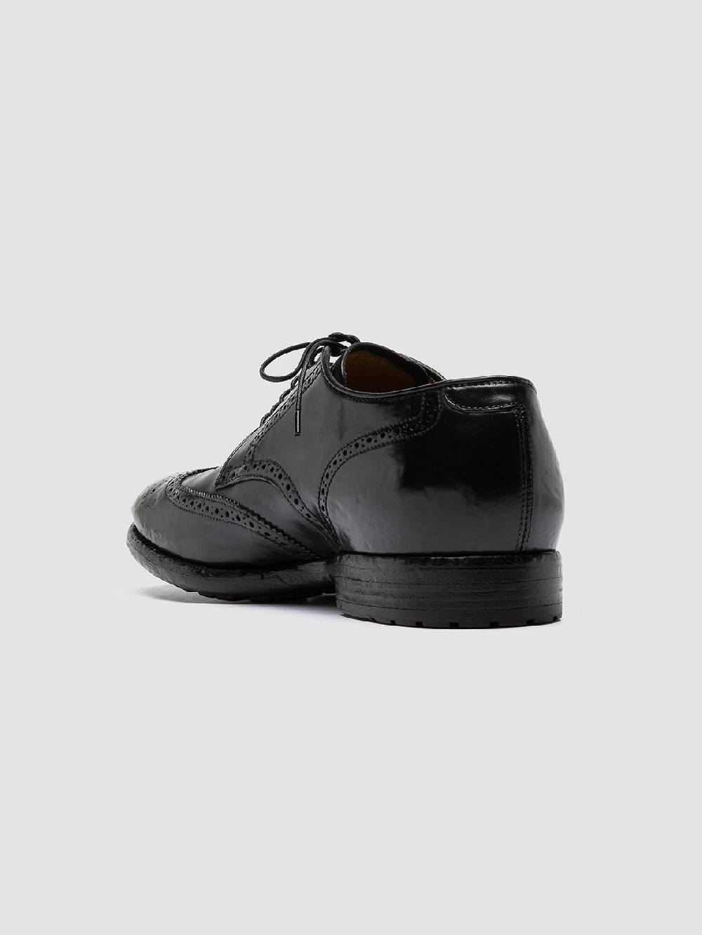 Officine Creative TEMPLE 609 Derby in Pelle Nera Vendita