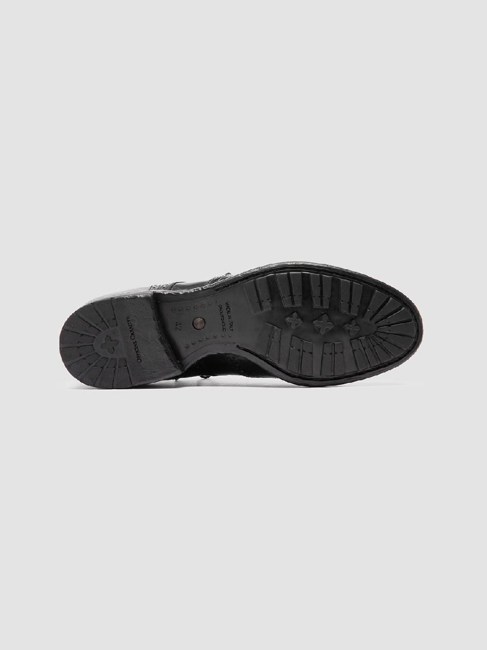 Officine Creative TEMPLE 609 Derby in Pelle Nera Vendita