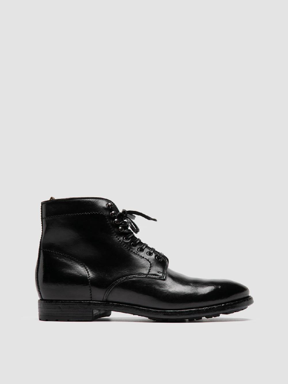 Officine Creative PRINCE 610 Stivaletti in Pelle Nera Promozione