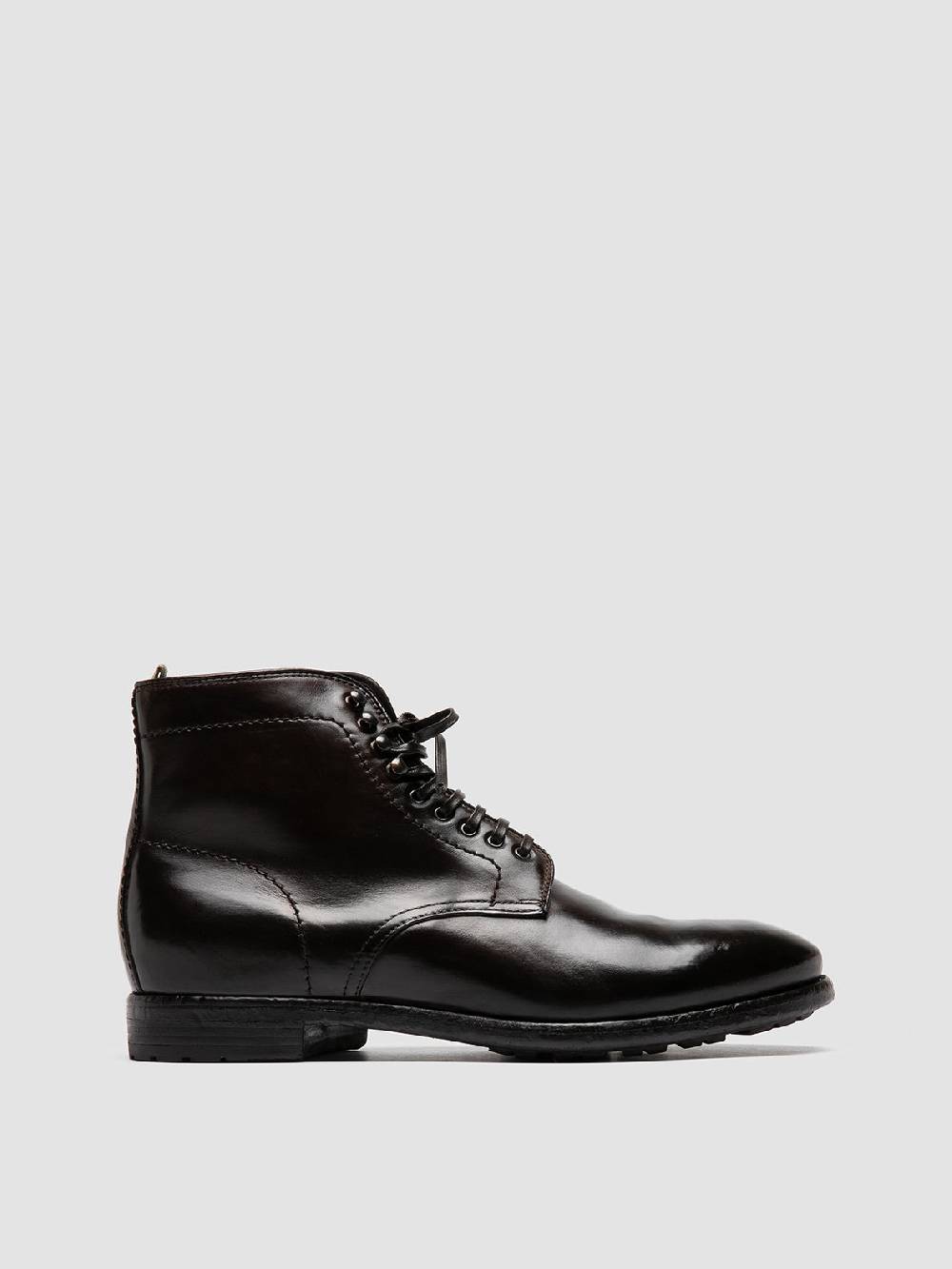 Officine Creative PRINCE 610 Stivaletti in Pelle Marrone Spedizione Gratuita