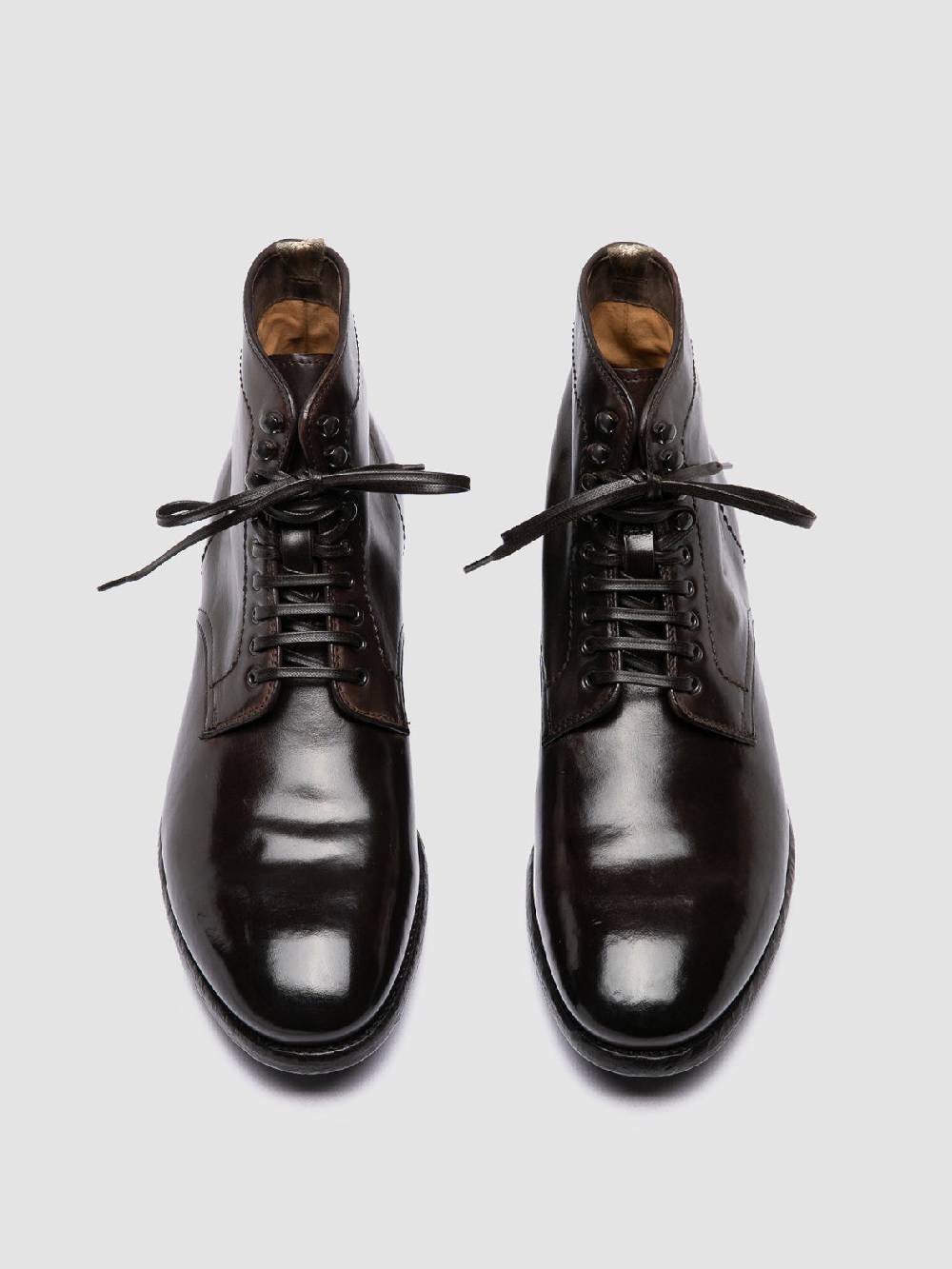 Officine Creative PRINCE 610 Stivaletti in Pelle Marrone Spedizione Gratuita