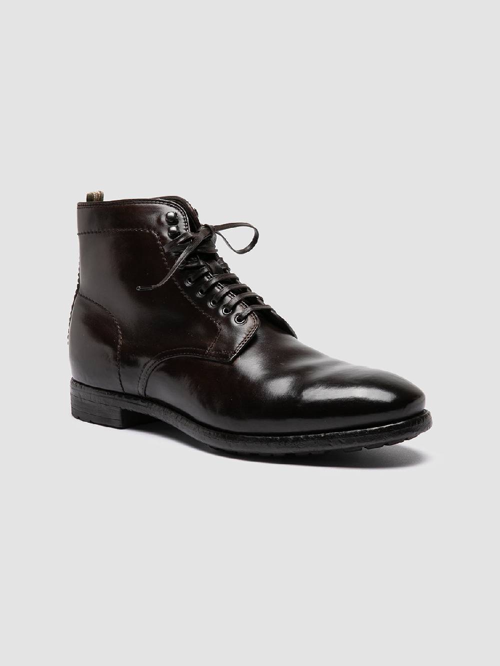 Officine Creative PRINCE 610 Stivaletti in Pelle Marrone Spedizione Gratuita