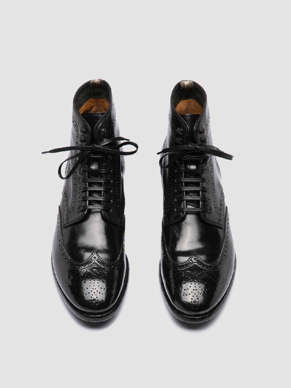 Officine Creative PRINCE 612 Stivaletti in Pelle Nera Pezzi Unici