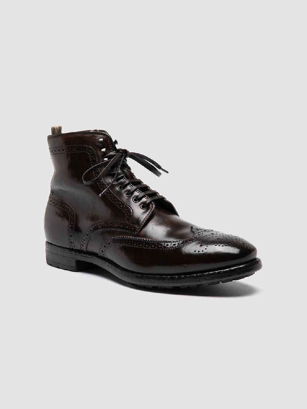 Officine Creative PRINCE 612 Stivaletti in Pelle Marrone Soddisfazione Garantita