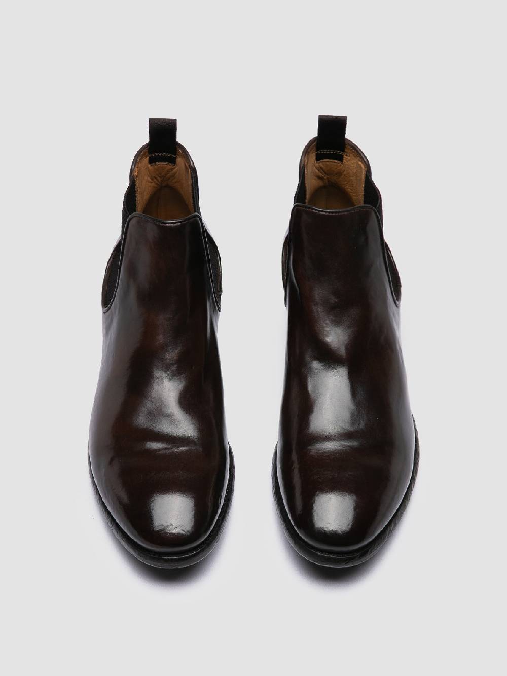Officine Creative PRINCE 617 Stivaletti Chelsea in Pelle Marrone Negozi Online