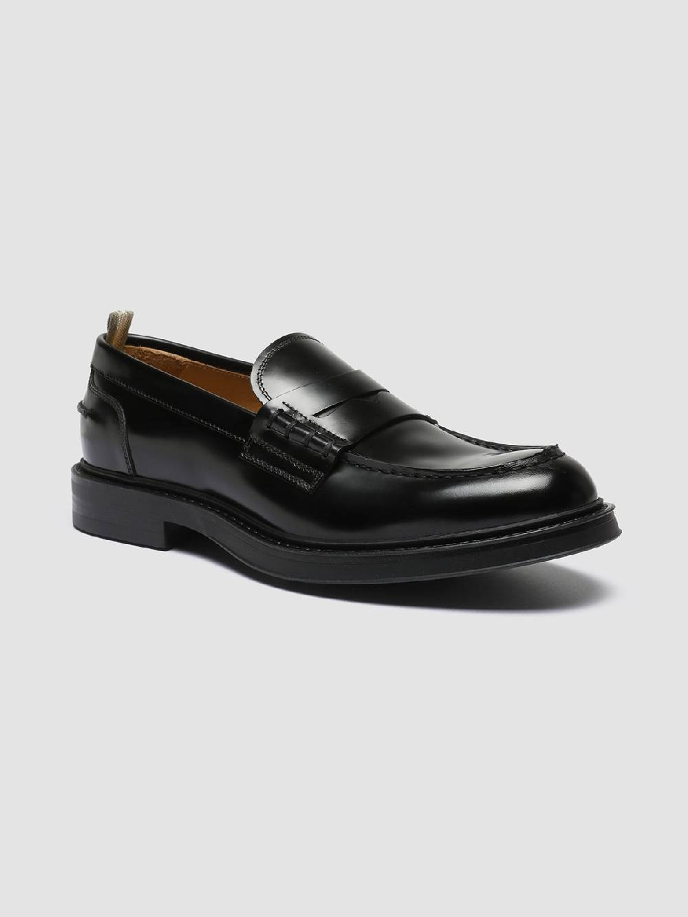 Officine Creative UNIFORM 001 Mocassini in Pelle Nera Acquista Ora