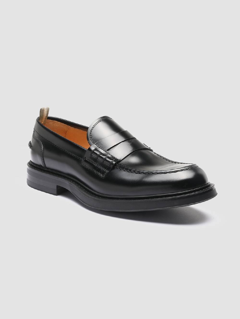 Officine Creative UNIFORM 001 Mocassini Penny in Pelle Nera Consegna Veloce