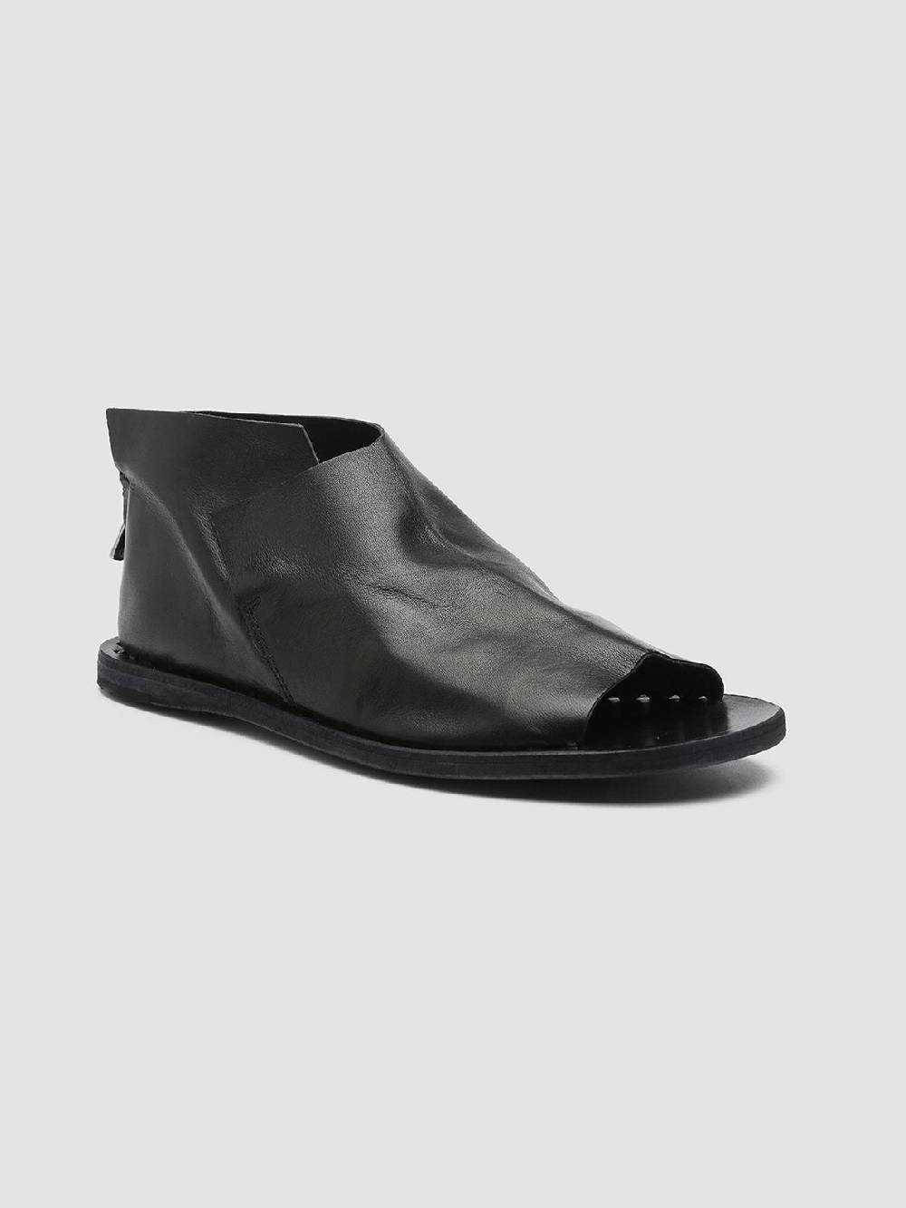 Officine Creative ITACA 005 Sandali in Pelle Nera Fino Al -60%