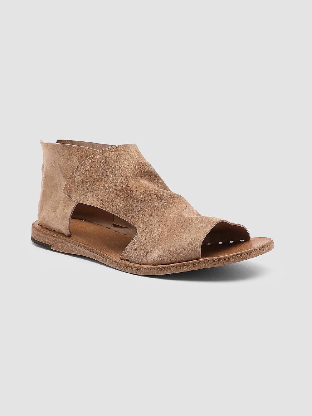 Officine Creative ITACA 018 Sandali in Pelle Scamosciata Marrone Shopping Online