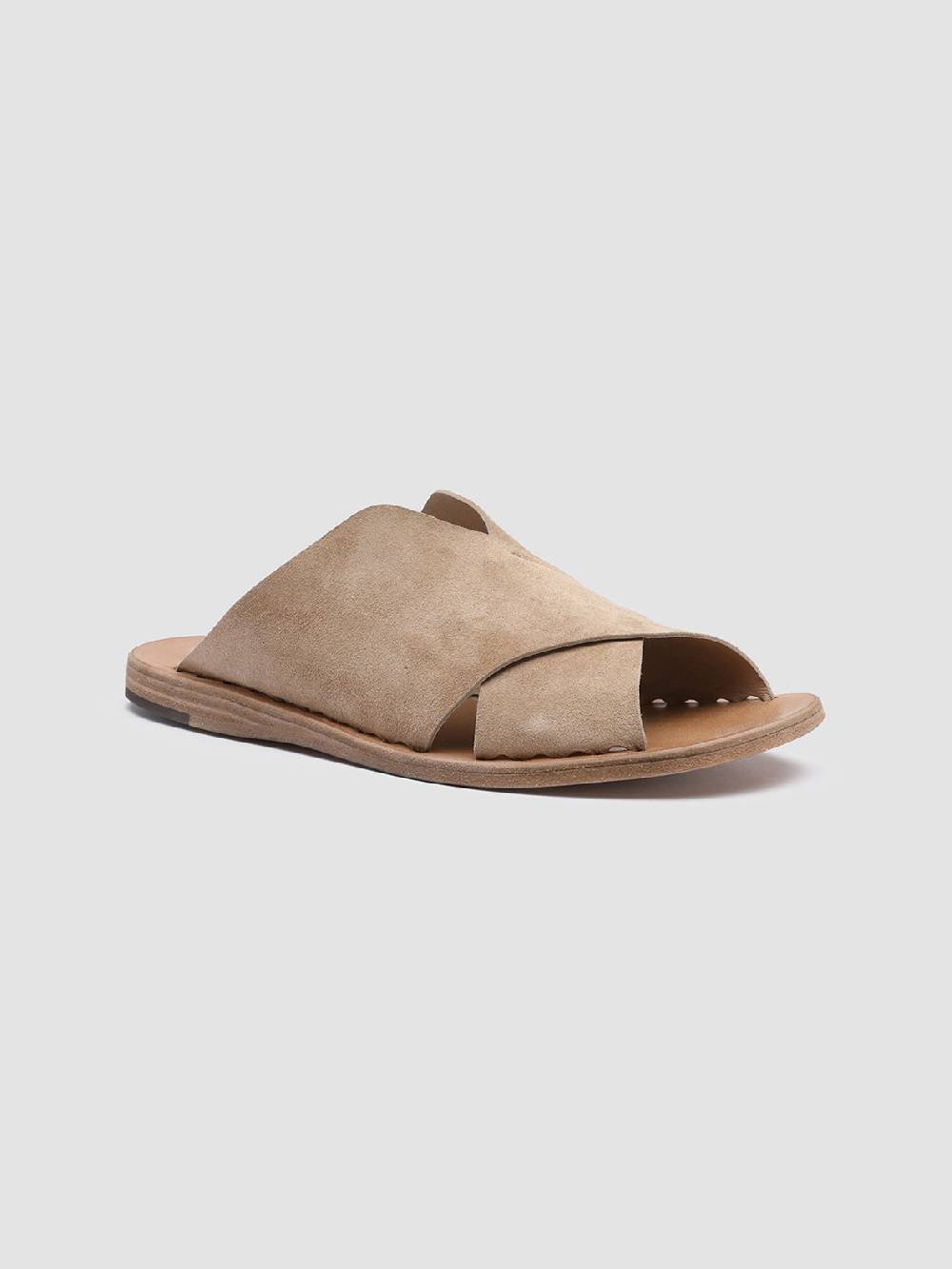 Officine Creative ITACA 019 Sandali in Pelle Scamosciata Marrone Prezzo Ridotto