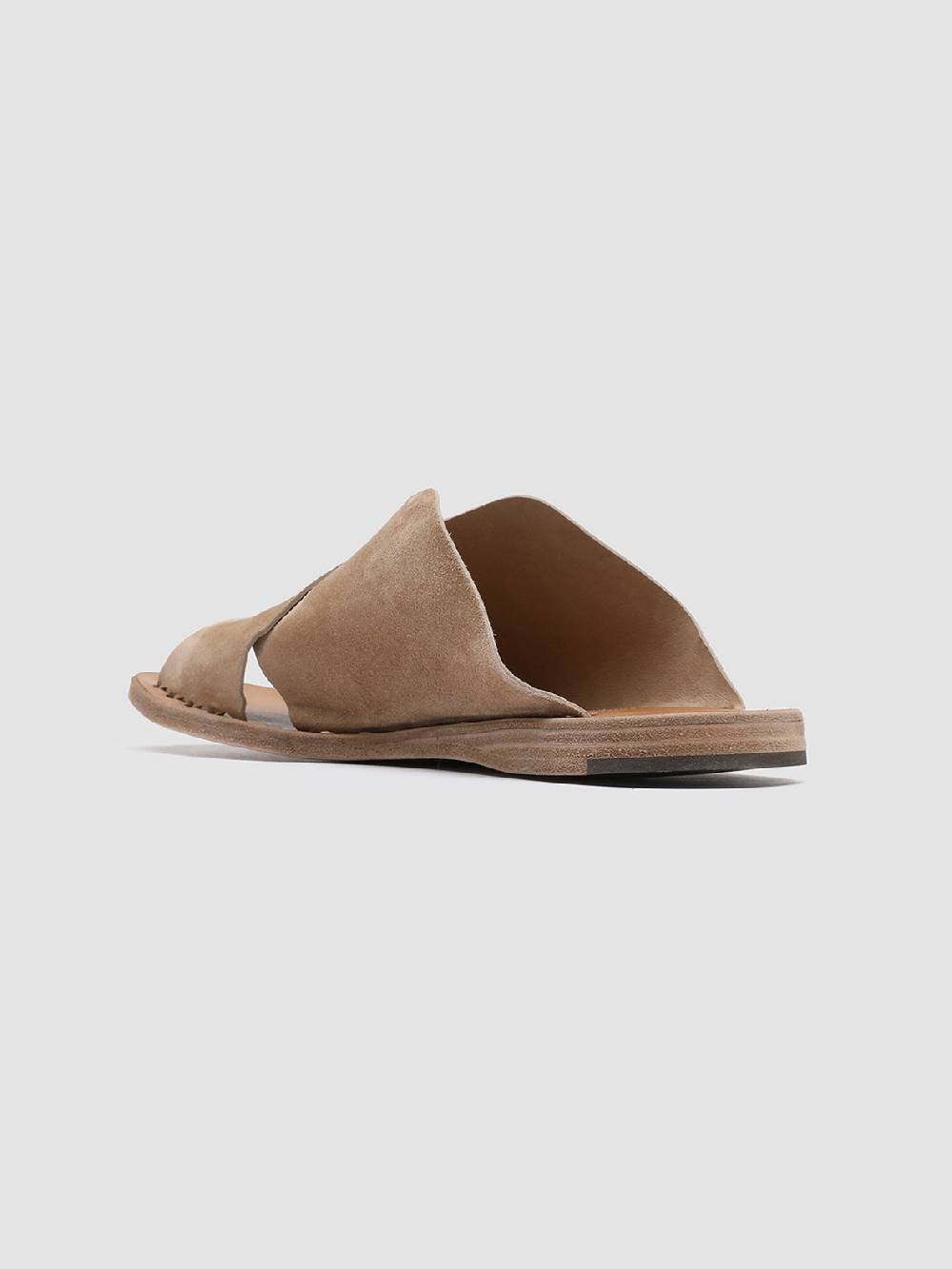 Officine Creative ITACA 019 Sandali in Pelle Scamosciata Marrone Prezzo Ridotto