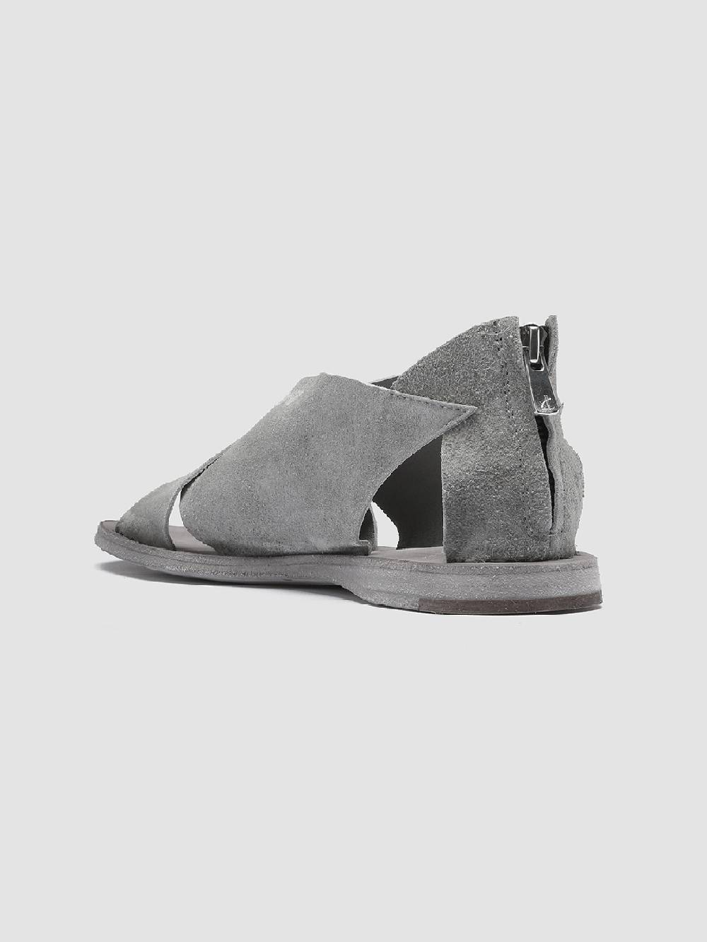 Officine Creative Itaca 26 Sandali in Pelle Scamosciata Grigia Convenienza