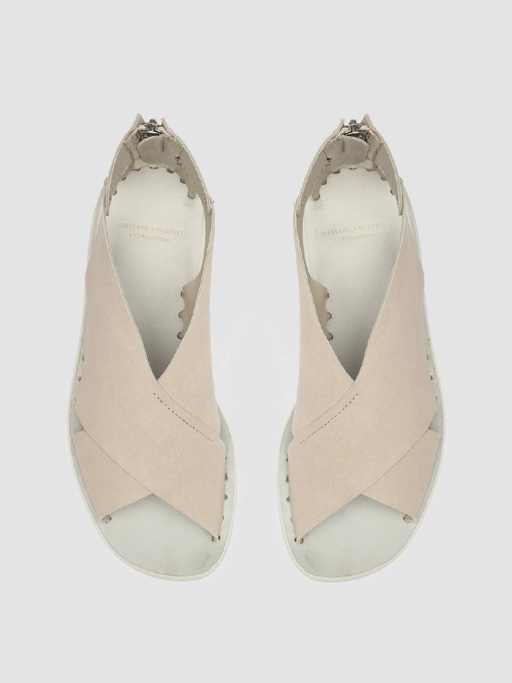 Officine Creative ITACA 026 Sandali in Pelle Bianca Presa