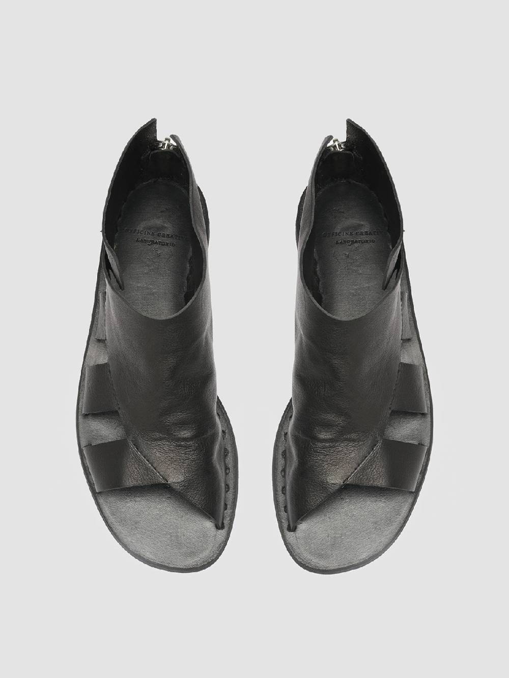 Officine Creative ITACA 032 Sandali in Pelle Nera Sconto