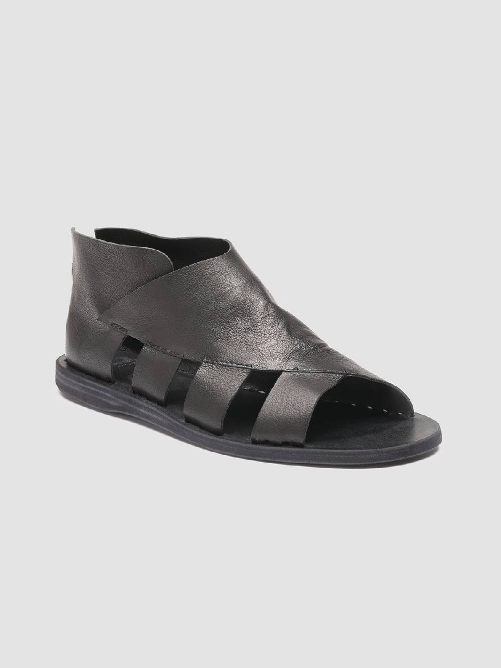 Officine Creative ITACA 032 Sandali in Pelle Nera Sconto
