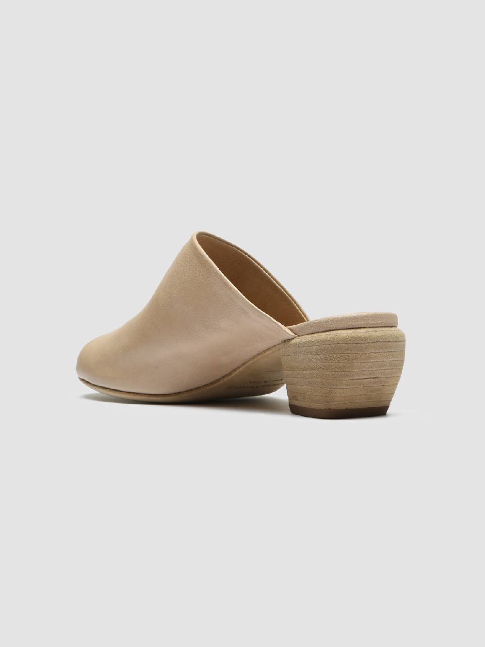 Officine Creative HELYETTE 016 Sabot in Pelle Tortora Outlet