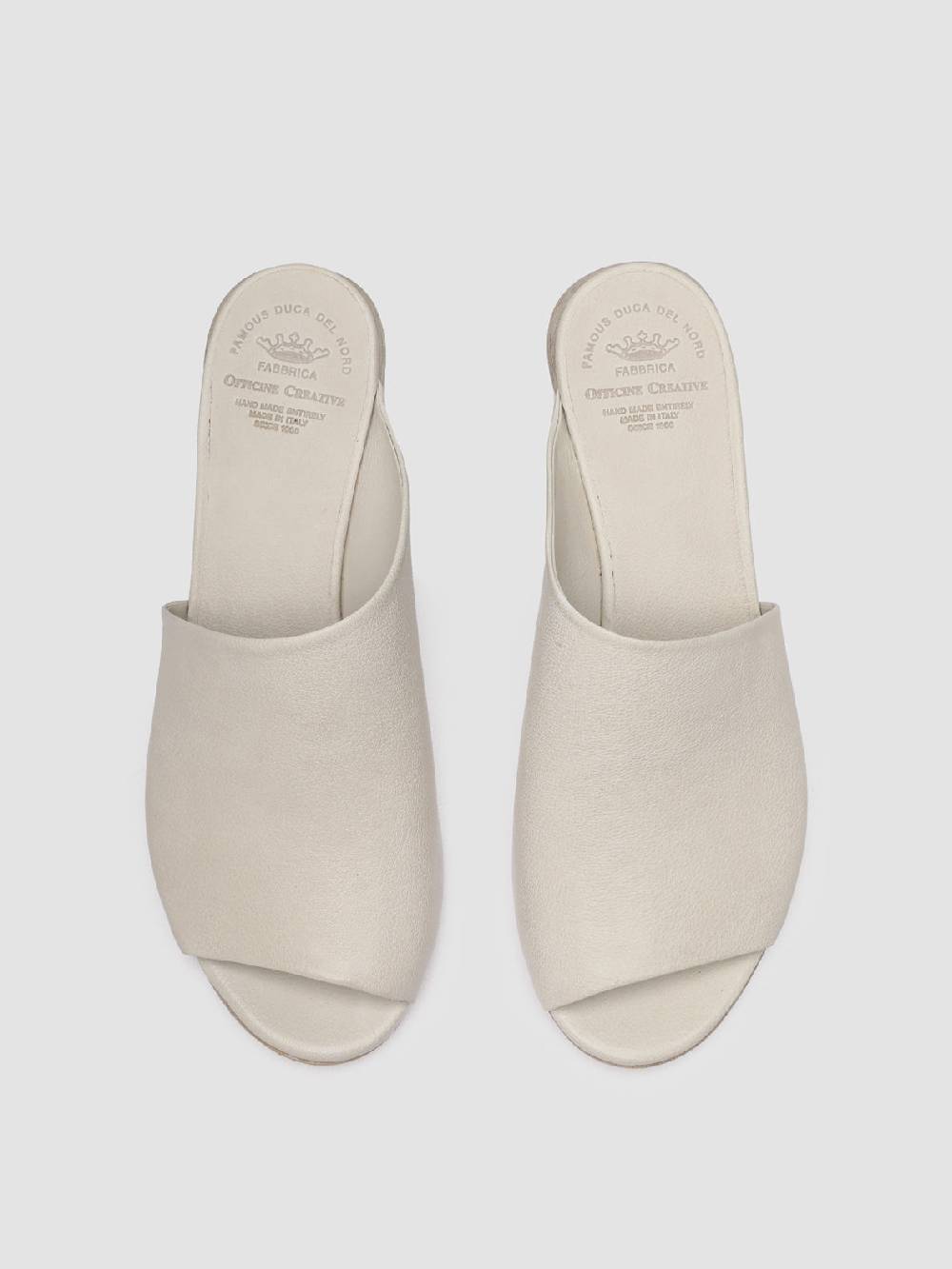 Officine Creative HELYETTE 016 Sabot in Pelle Bianca In Vendita