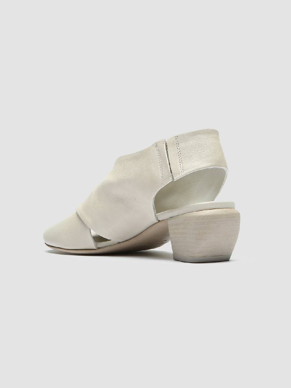Officine Creative HELYETTE 024 Off White Leather Slide Sandals Italy