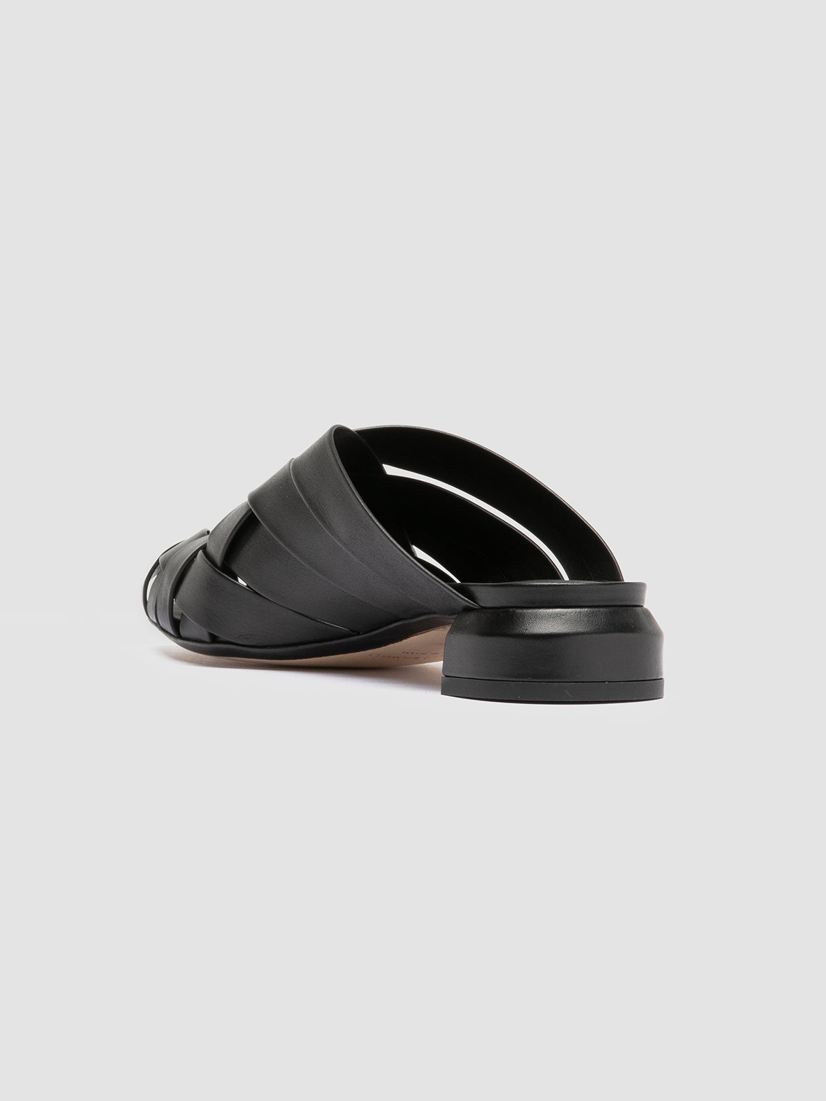 Officine Creative SAGE 105 Sandali Sabot in Pelle Nera Vendita Calda