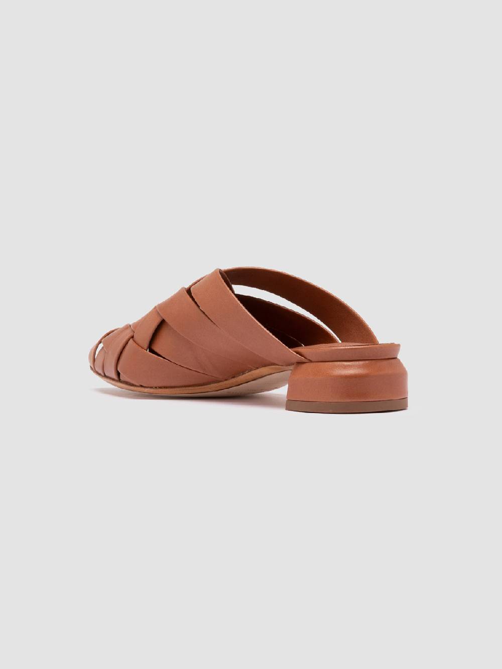 Officine Creative SAGE 105 Sandali Sabot in Pelle Marrone Vendita Economica