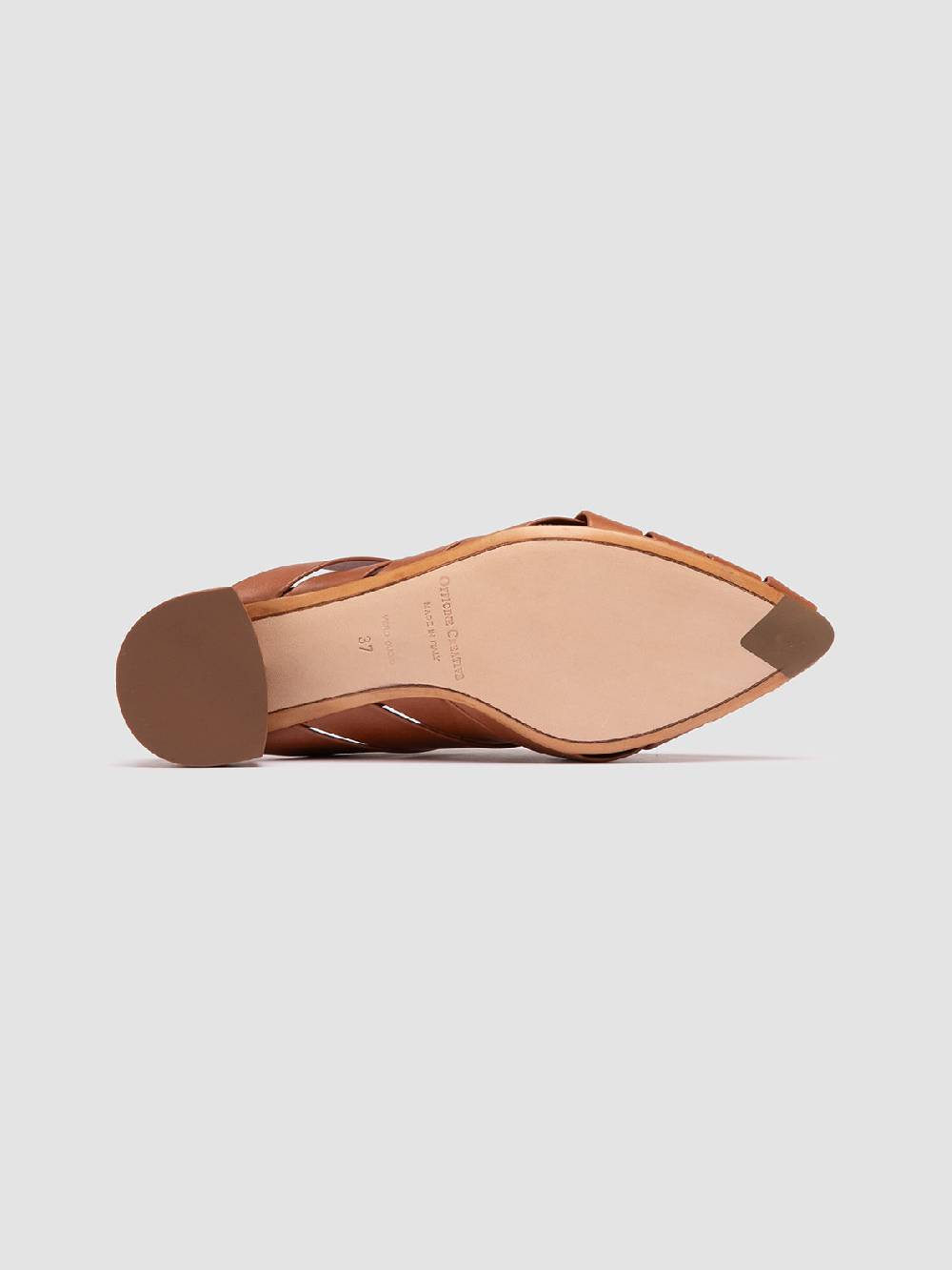 Officine Creative SAGE 105 Sandali Sabot in Pelle Marrone Vendita Economica