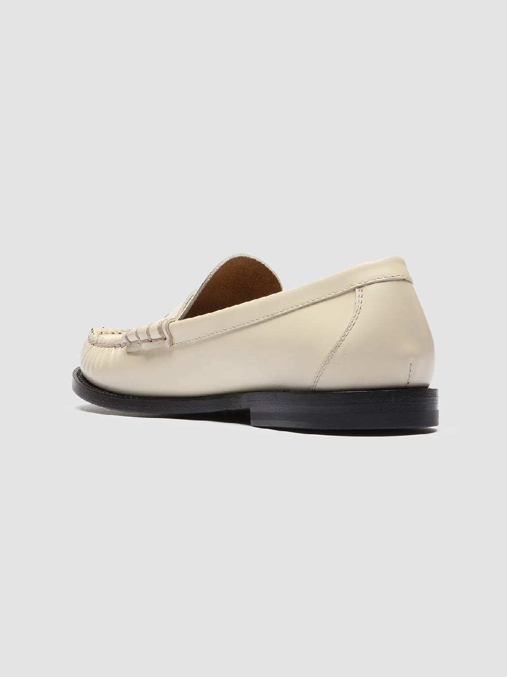 Officine Creative ZIVAGO 103 Ivory Leather Penny Loafers Vendite Flash
