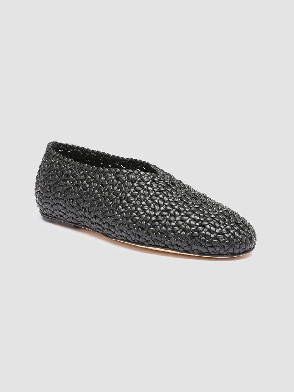 Officine Creative BESSIE 011 Mocassini in Pelle Nera Negozio