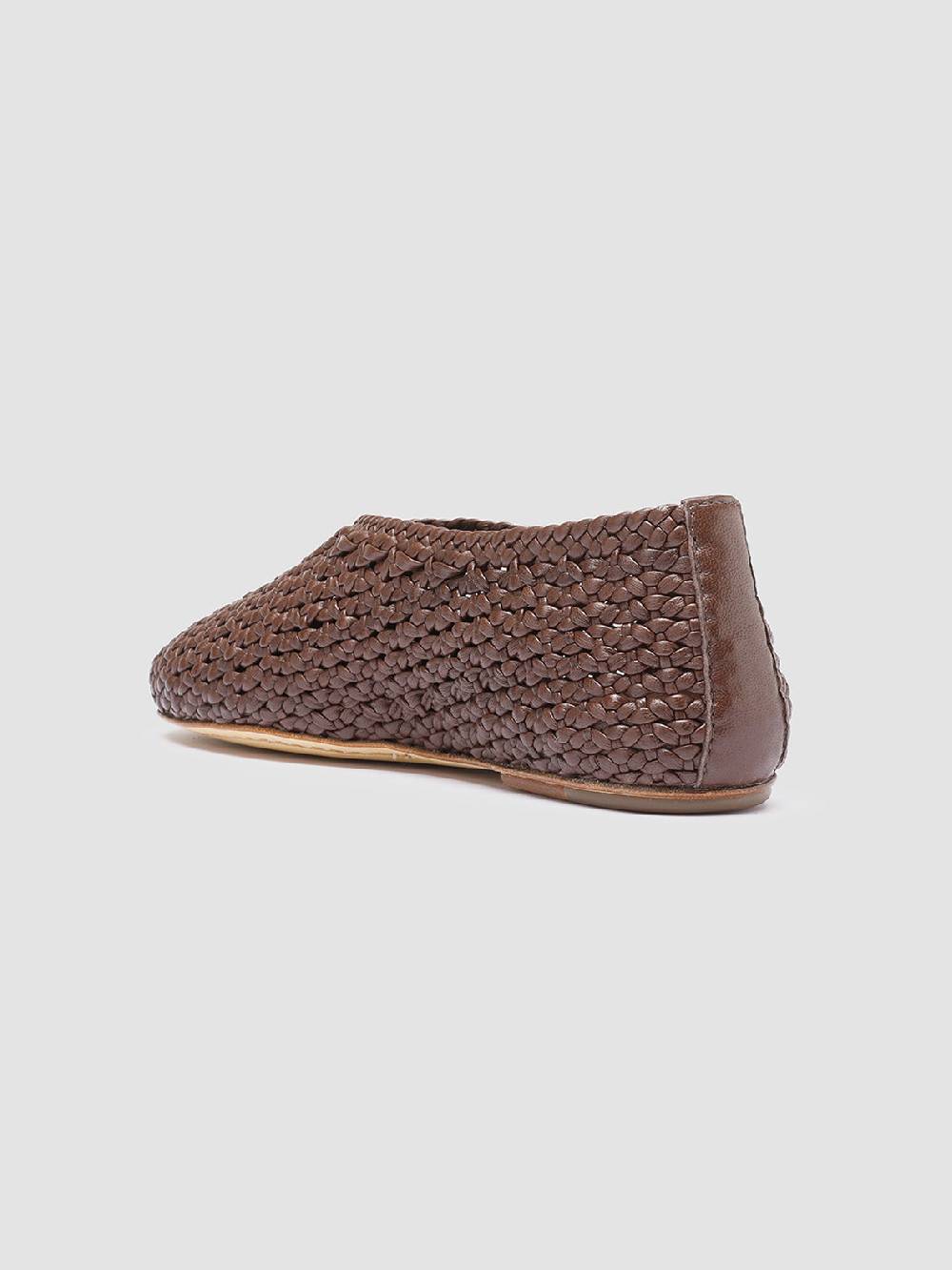 Officine Creative BESSIE 011 Mocassini in Pelle Marrone In Saldo