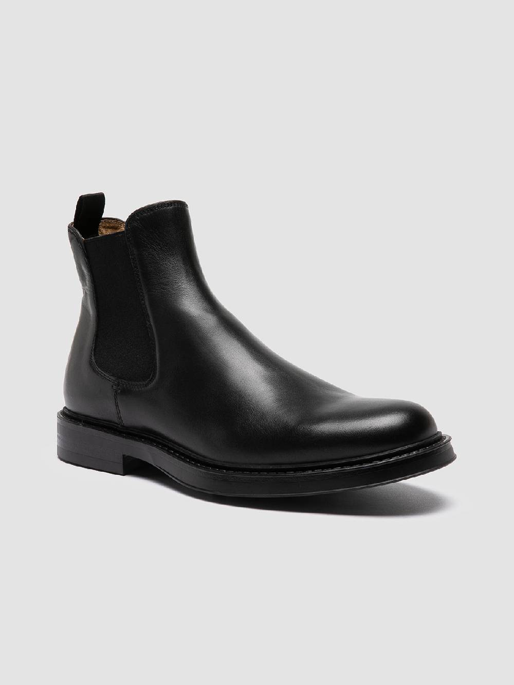 Officine Creative UNIFORM 005 Stivaletti Chelsea in Pelle Nera Moda