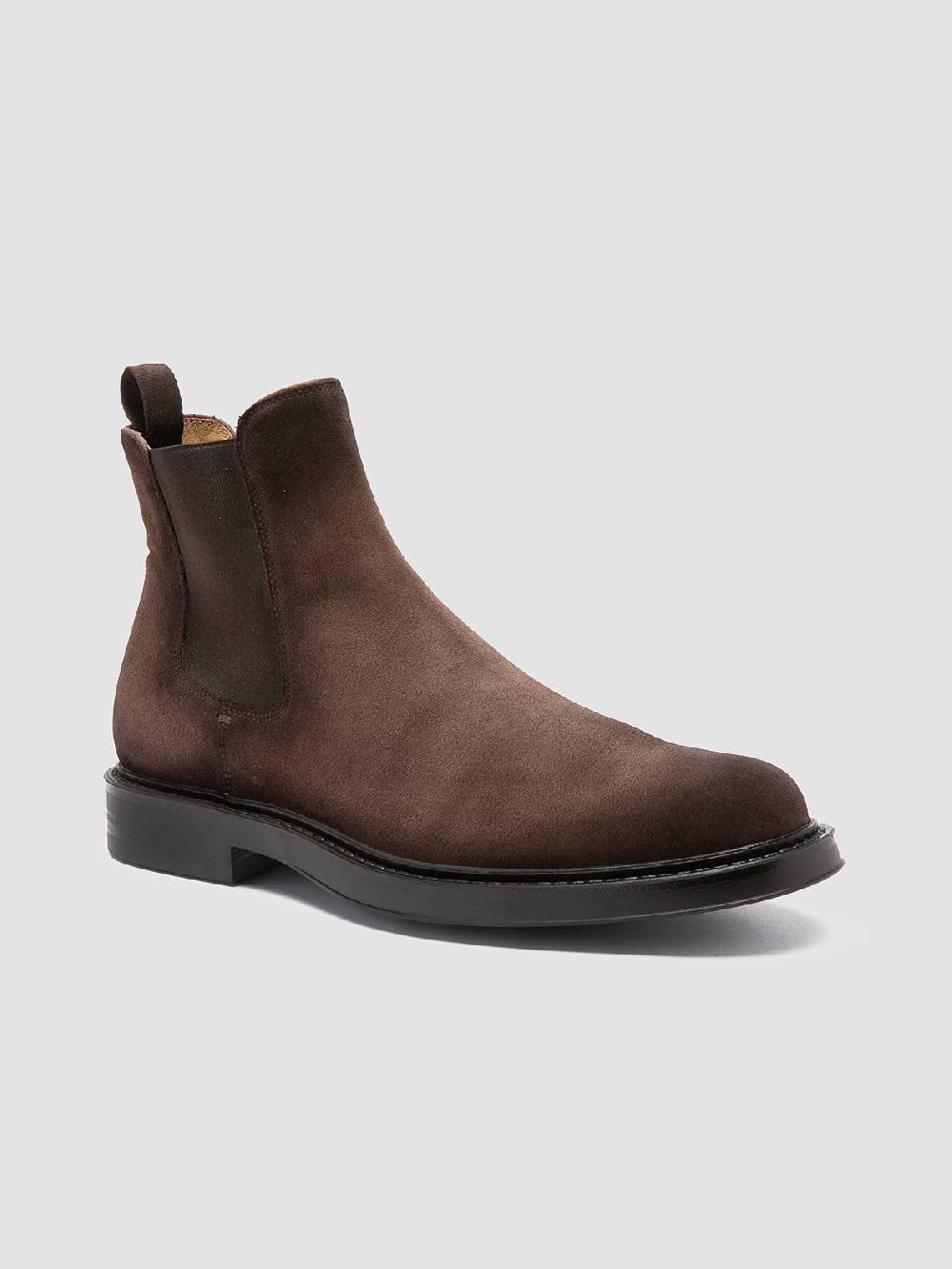 Officine Creative UNIFORM 005 Stivaletti Chelsea in Pelle Scamosciata Marrone 2025